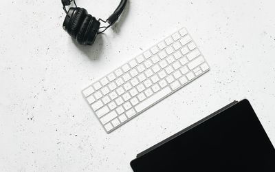 Minimalist workspace setup for focus